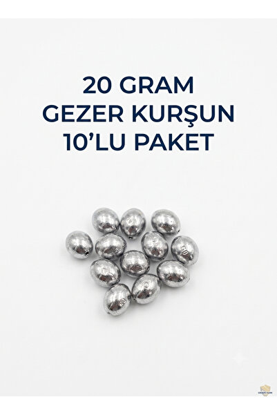 Türkaslann 20 gram delikli Gezer Kurşun 10'lu paket