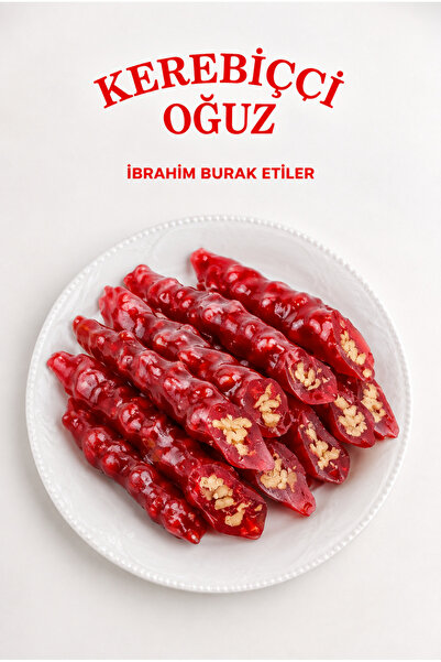 İBRAHİM BURAK ETİLER KEREBİCCİ OĞUZ Bol Cevizli Narlı Sucuk 500g