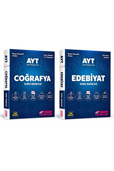 Esen Yayınları AYT EDEBİYAT AYT COĞRAFYA SORU BANKASI