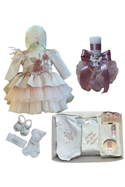 Botez cu Alina Set complet botez fetita Julia - pudra cu tematica ingeras