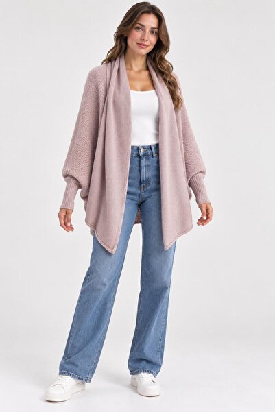 MAY MARA Women's Jacquard Poncho Model Cardigan