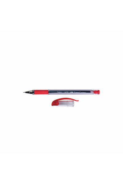 Faber Castell Faber Ballpoint Pen Needle Tip Red 142521-10 (10 Pcs)