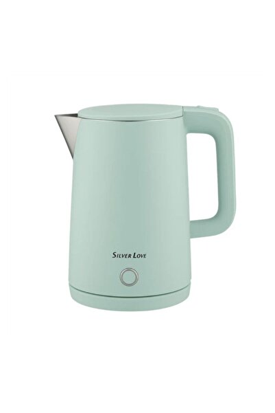 Generic Brand Fierbator electric Silver Love SC-302, 2.3L, 1500W, bază rotativă 360 ° indicator nivel apa
