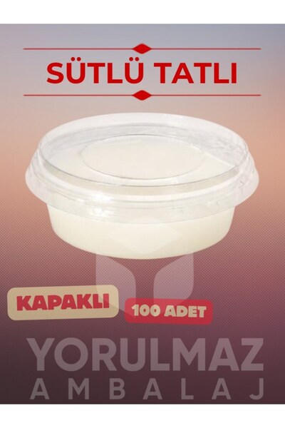 yorulmaz ambalaj 🥣 150 CC Kapaklı Süp Kase 100 Adet | Kullan At Tatlı Kasesi...