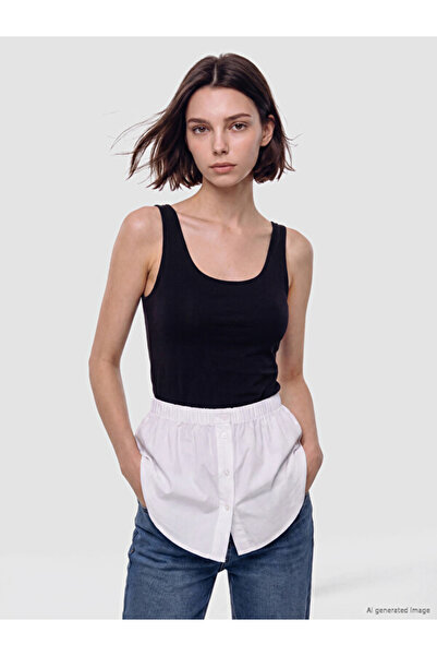 LC Waikiki I Beli Women's Shirt Skirt with Drawstring from Freezen Store