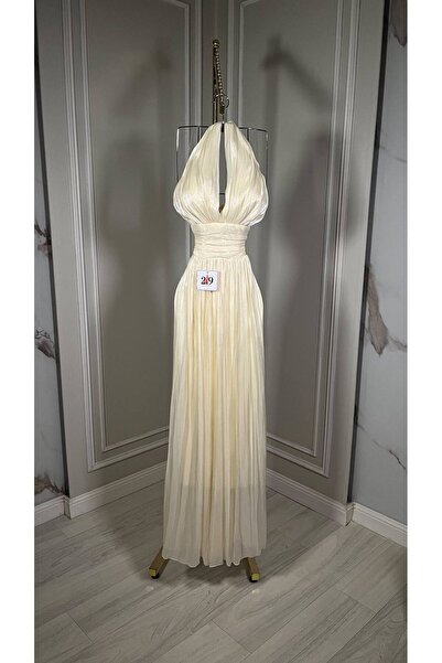 Boutique 219 فستان سهرة شيفون سكري