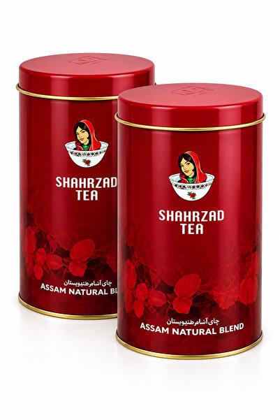 SHAHRZAD Siyah İran Teneke Kokusuz Kutu Çay 2x500 gr