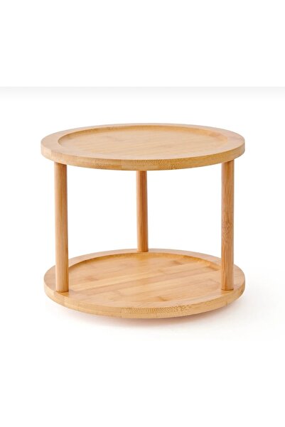 Levn Home Bambu Dönen Baharatlık Standı Bambu Dönen Çok Amaçlı Sunum Standı