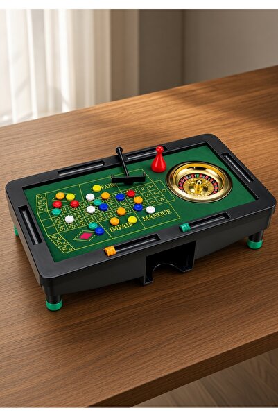 Wolawood Masa Üstü Blackjack Casino Rulet Oyunu Seti & Kompakt Casino Oyun Ma...