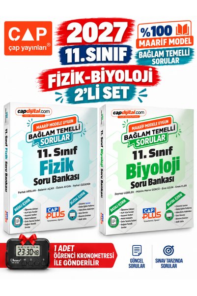 Çap Yayınları ÇAP 2027 11.Sınıf FİZİK-BİYOLOJİ %100 Maarif Model Bağlam Temel...