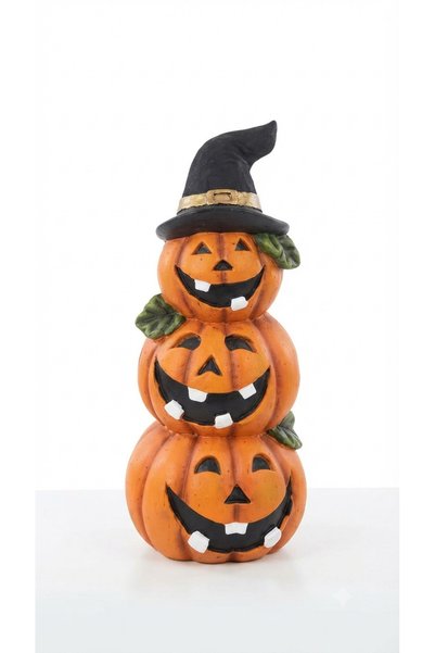 Dekoromi Halloween Dev Bal Kabağı Biblo 65x30 CM Kabak Ev Salon Mutfak Dekora...