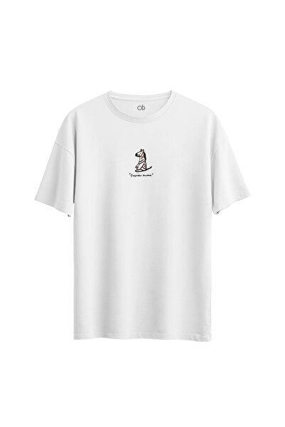 Baskılı Oversize T-Shirt | %100 Pamuk | Unisex