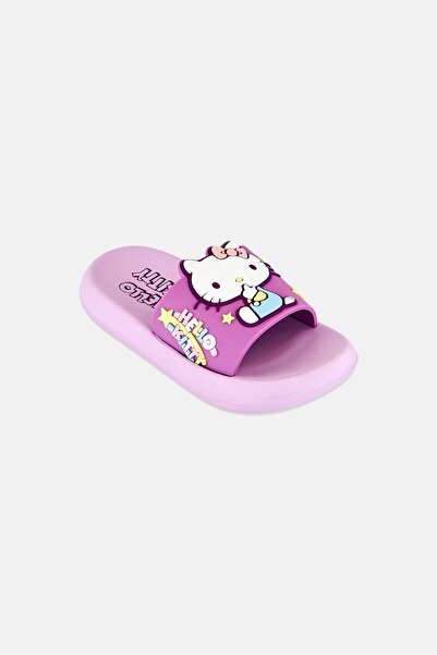 Hello Kitty Toddlers Girl Slip On Slides, Purple