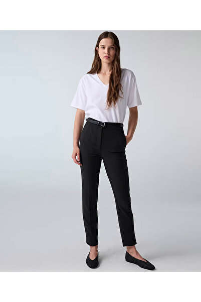İpekyol Elastik Bel Skinny Fit Siyah Kadın Pantolon IW6260003153