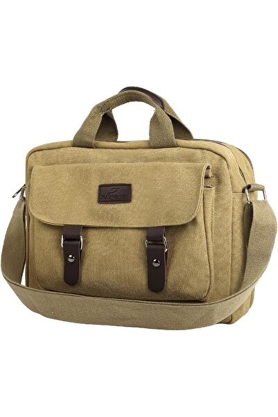 Hannea Canvas Vintage Messenger Bag Shoulder bag Leather Large