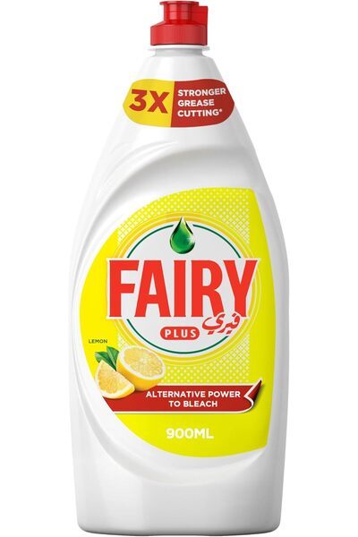 Fairybell سائل غسيل الأطباق فيري بلس بالليمون بقوة بديلة للبيجل، 900 مل