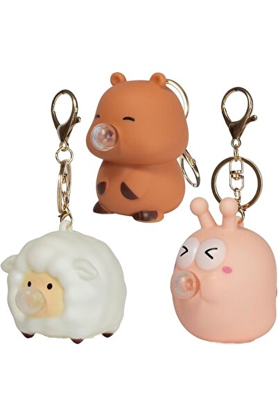 TERRIFI Squish Toy Keychain, Bubble Popper Fidget Toy, Press to Inflate and S...