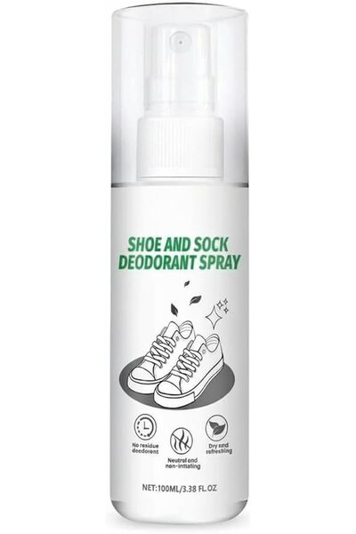 KASTWAVE Shoe Deodorizer Spray 100ml – Natural Odor Eliminator for Fresh, Sme...