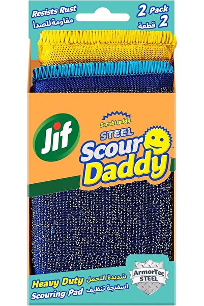 JIFAR Jif Scour Daddy Stainless Steel Scrubbing Pads | Heavy-Duty Kitchen Sco...