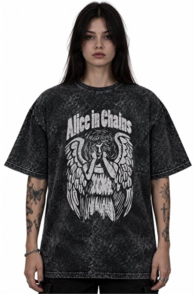 SEVBANO Μπλουζάκι με στάμπα της μουσικής μπάντας Alice in Chains Rock Metal, ...