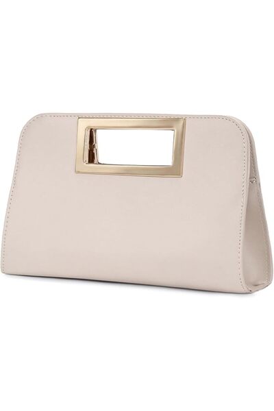 VASCHY Clutch Purse for Women,Fashion Vegan Leather Cut-Out Handle Evening Ha...