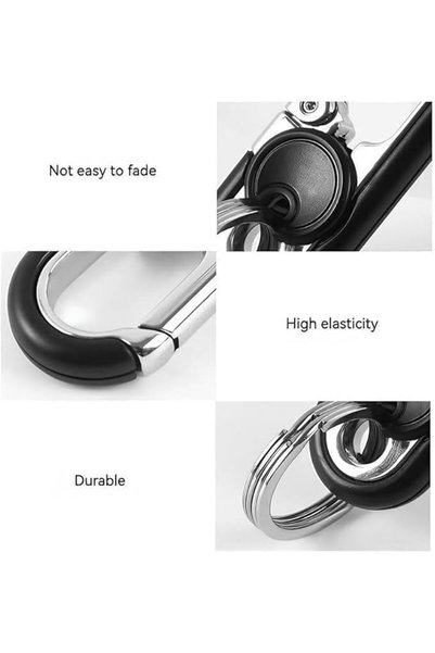 Yelajoy 3-Pack Men's Keychains - Premium Stainless Steel Car Key Chains | Personalized & Durable Gif