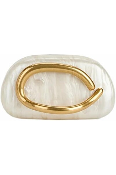GENERAL Women Acrylic Clutch Box Metal Handle Evening Bag Trendy Ladies Shoul...