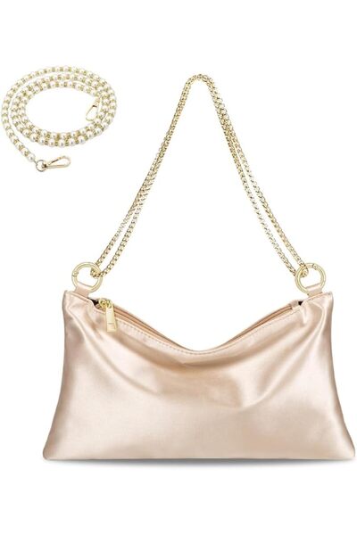 Yelajoy Women's Satin Evening Handbag Shoulder Bag, Wedding Prom Clutch Purse...