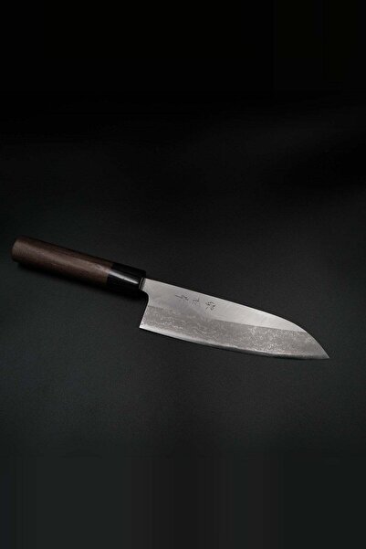 Genel Markalar Japon Şef Bıçağı - Muneishi Aogami #2 Santoku - Damascus 170mm