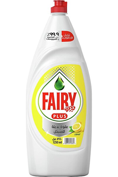 Fairybell سائل غسيل الأطباق فيري بلس بالليمون، بديل فعال للمبيض، 1.25 لتر