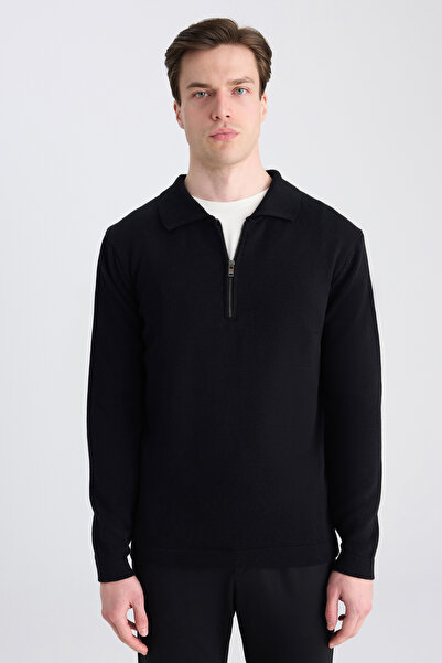 Twn Slim Fit Black Sweater