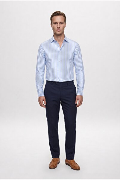 D'S Damat Ds Damat Blue Striped Shirt