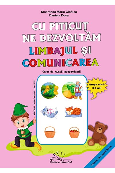 TEHNO-ART Cu Piticut ne dezvoltam limbajul si comunicarea 3-4 ani Ed.2025 - S...