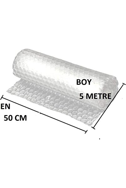 Balonlu Naylon 50cm X 5mt (EN: 50 CM, BOY: 5MT.) Üç Katlı Eşya Koruma Ambalajı, Pat Pat