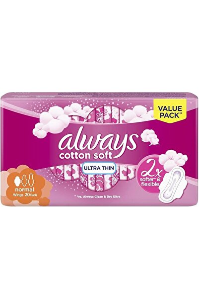 alwaysshopping Always Cotton Soft Ultra Thin, Normal sanitary pads with wings...
