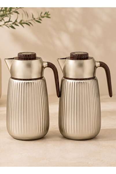 LALOZA Trams Tea and Coffee Set 2 Pieces 1 Liter for Two Abs Plastic High Qua...