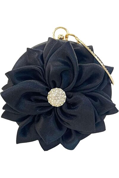 Generic Womens Elegant Flower Evening Clutch Bag with Rhinestone Shoulder Bag