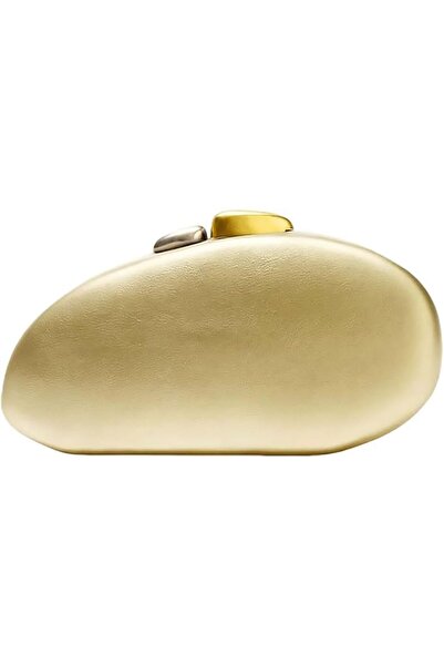 Generic Shell Shaped Evening Clutch Purse, Gold PU Leather Crossbody Bag with...