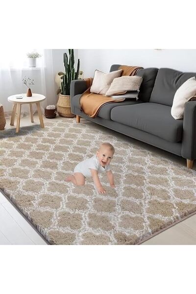 SmartMaster Large Shag Area Rugs, Tie-Dyed Plush Fuzzy Rugs for Living Room, ...