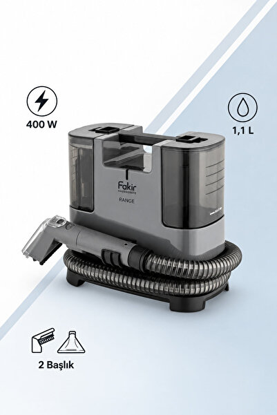Fakir Koltuk ve Halı Yıkama Makinesi 400W 1.1L Su Tankı 2 Başlıklı Leke Çıkar...