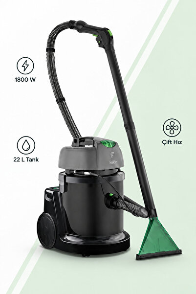Fakir 1800 W Çift Hızlı Turbo Motorlu Sulu Sistem 22 L Tanklı Halı ve Koltuk ...