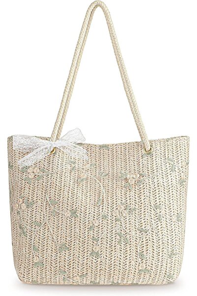 AZONEE Straw Beach Bag for Women, Fashion Handbags for Women, Summer Vacation...