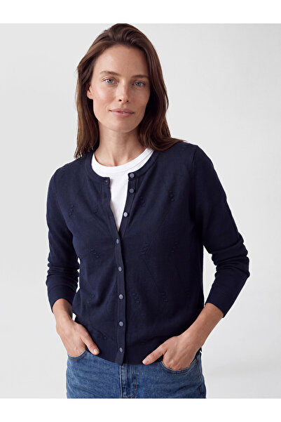 LC Waikiki I Zero Roba Collar Embroidered Women's Knitwear Cardigan from Free...