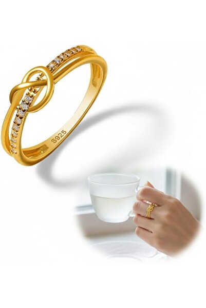 KASTWAVE خواتم على شكل قلب للنساء، تصميم عقدة الصداقة للأم والابنة، مصنوعة من...