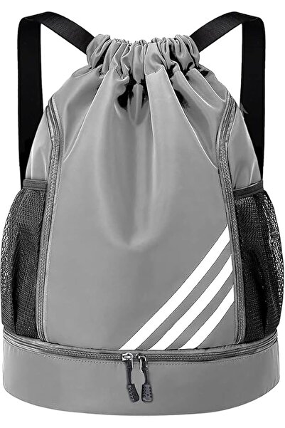 TRASSLE Lightweight Water Resistant Drawstring Backpack, Gym Sports Bag with ...