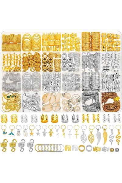 Generic 320PCS Hair Jewelry Accessories for Women Braids, Hair Loc Wire Wrapp...
