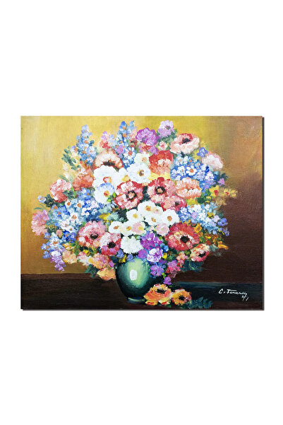 artnova Hand-painted painting, Vase with flowers, holiday scent, 50x40cm oil ...