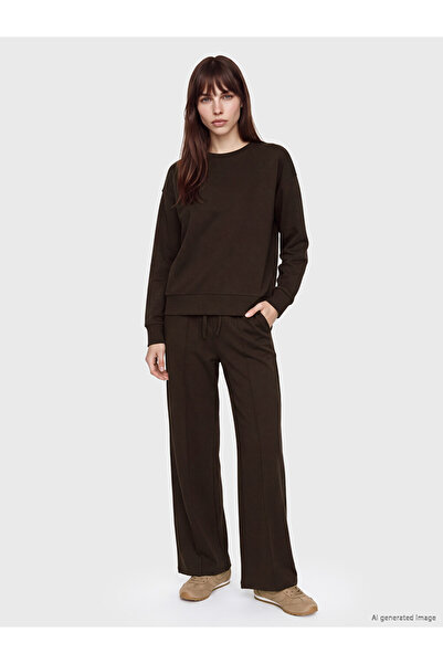 LC Waikiki Vizyon New Season Brown Soft Touch Women's Sweatpants