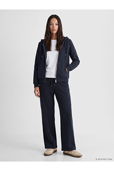 LC Waikiki Vizyon New Season Navy Blue High Waist Women's Sweatpants