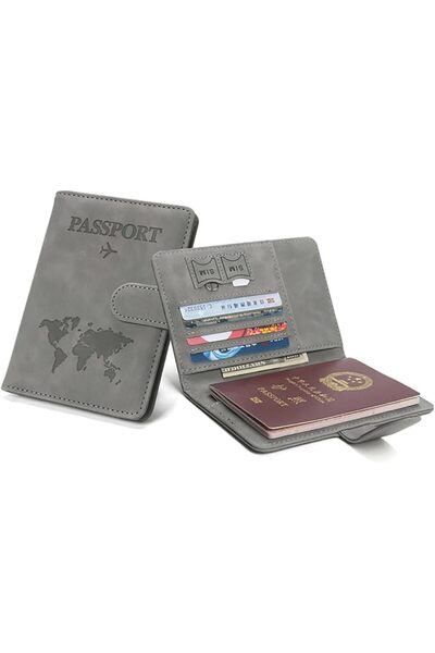 GoodTool Passport Covers Travel Wallet, PU Leather RFID Blocking Document Org...